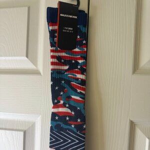Skechers Crew Chaussettes Hautes Stars and Stripes Socks